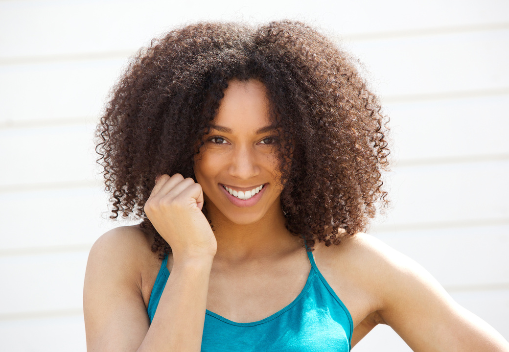 Cheerful Young Black Woman